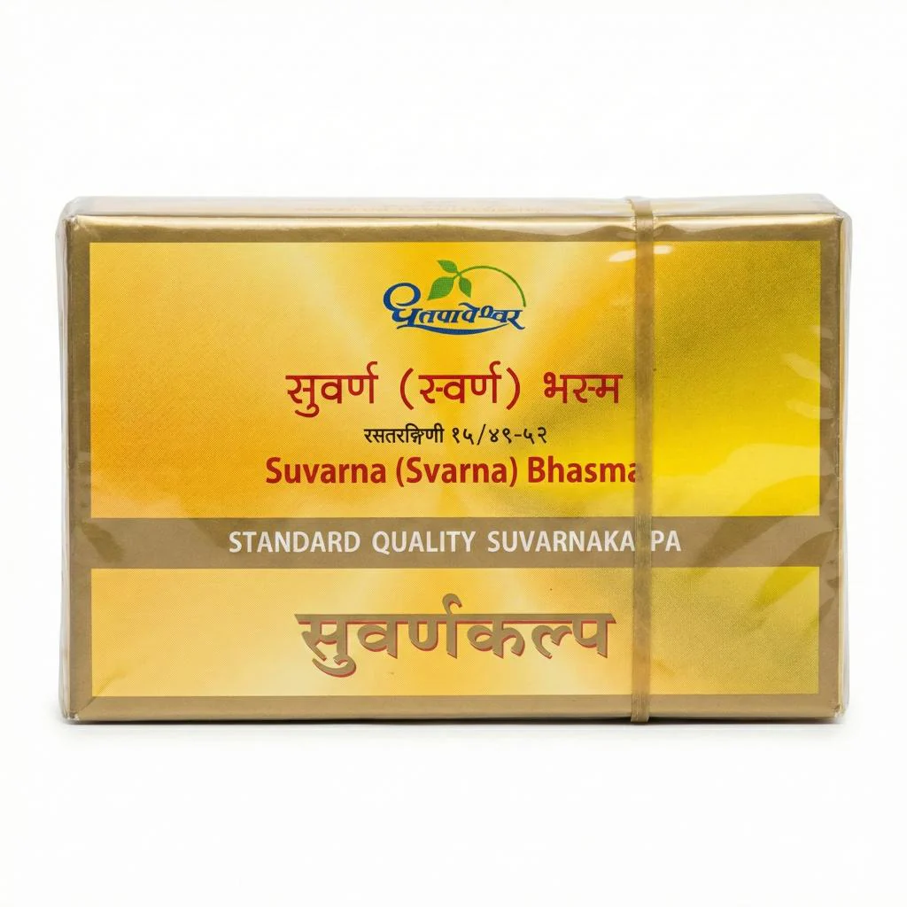 Dhootapapeshwar Suvarna Bhasma Standard Quality Suvarnakalpa - 500 mg